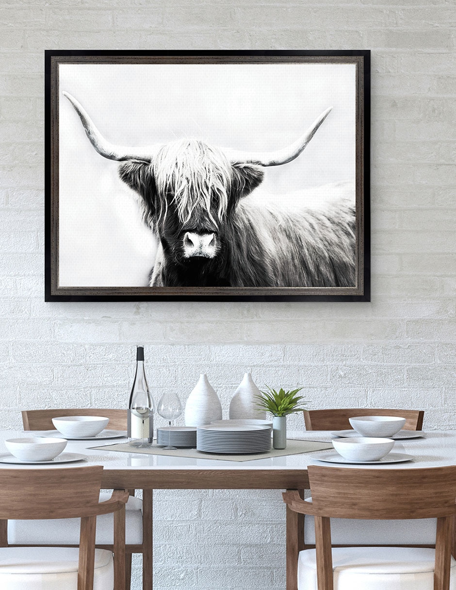 Cuadro decorativo Longhorn de las tierras altas de Danita Delimont técnica mixta 4