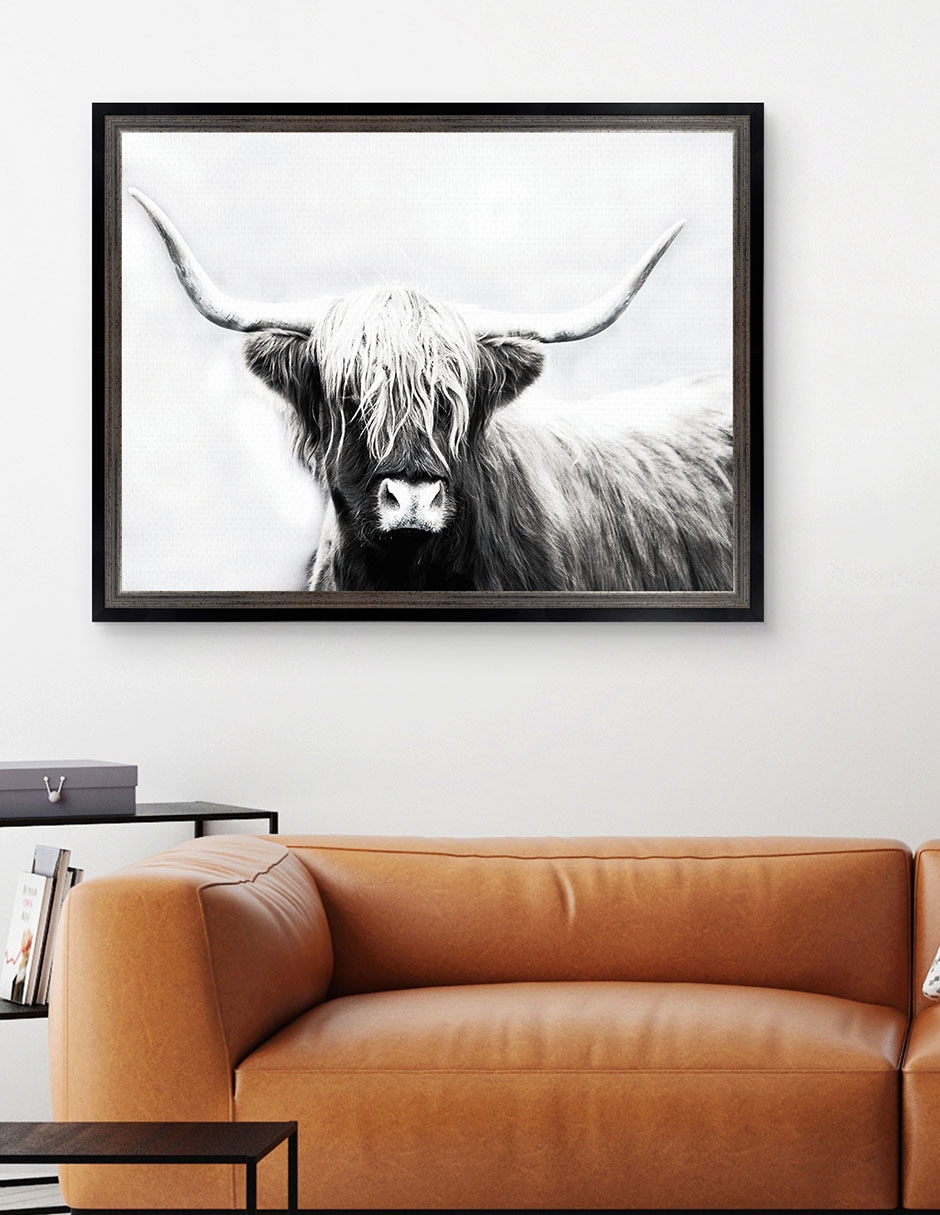 Cuadro decorativo Longhorn de las tierras altas de Danita Delimont técnica mixta 5