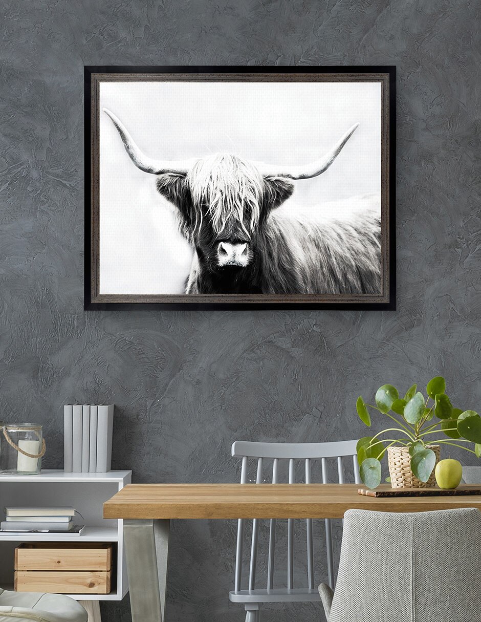 Cuadro decorativo Longhorn de las tierras altas de Danita Delimont técnica mixta 4