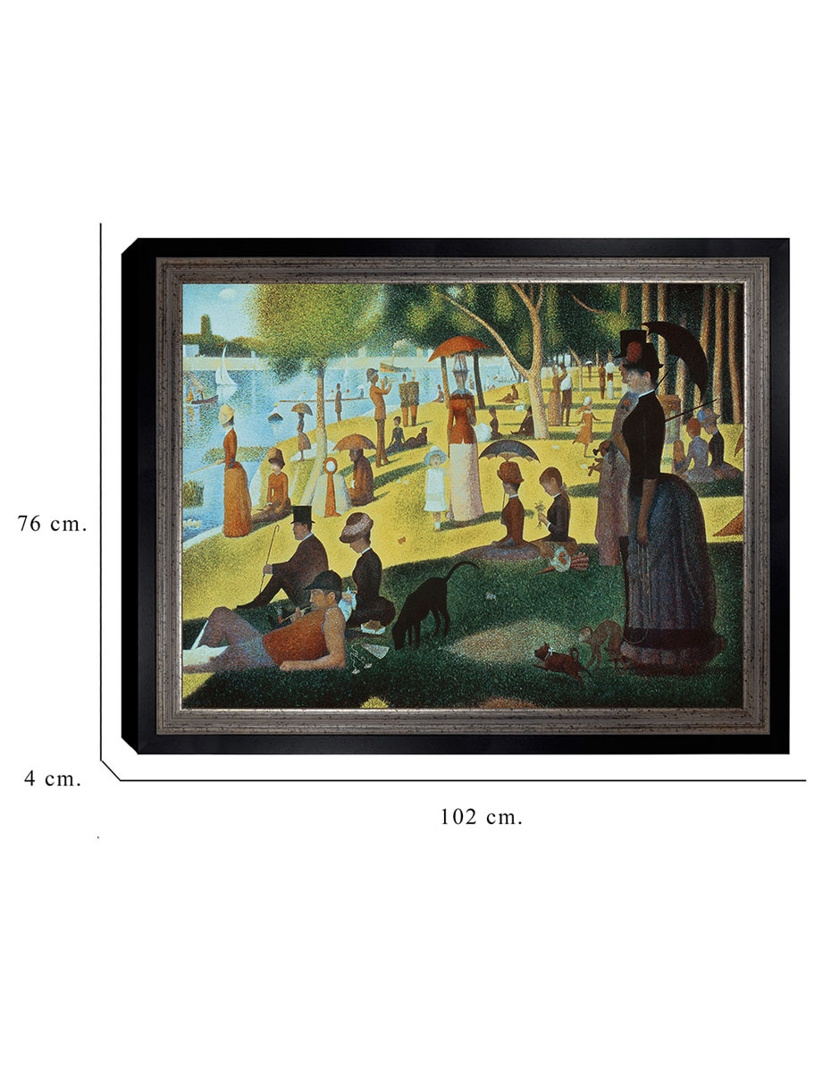 Cuadro decorativo Seurat – Tarde de domingo en la isla de Portfolio Arts Group técnica mixta 2