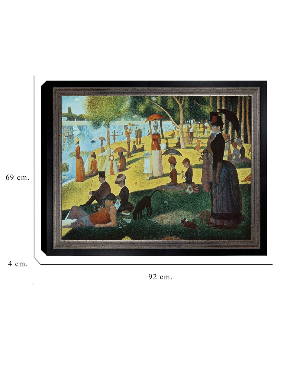 Cuadro decorativo Seurat – Tarde de domingo en la isla de Portfolio Arts Group técnica mixta 6