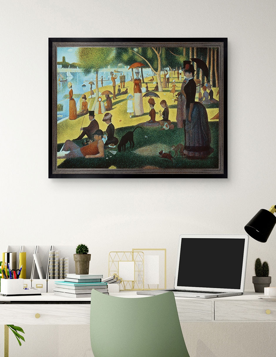 Cuadro decorativo Seurat – Tarde de domingo en la isla de Portfolio Arts Group técnica mixta 3