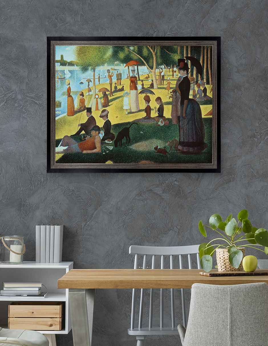 Cuadro decorativo Seurat – Tarde de domingo en la isla de Portfolio Arts Group técnica mixta 4