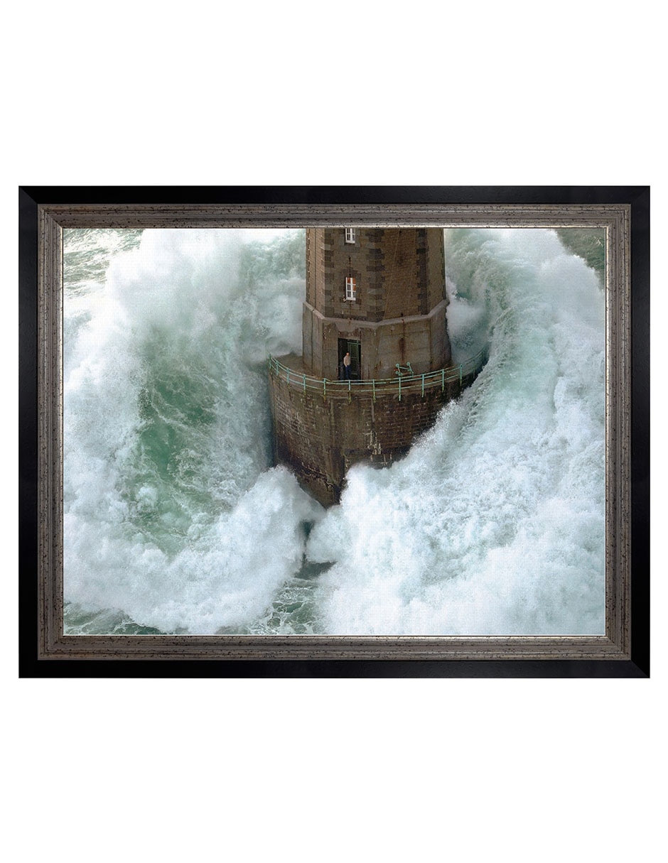 Cuadro decorativo Faros en la tormenta – La Jument de Jean Guichard técnica mixta