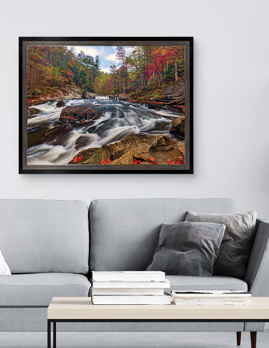 Cuadro decorativo Otoño debajo de pequeñas cascadas de Andy Crawford técnica mixta 3