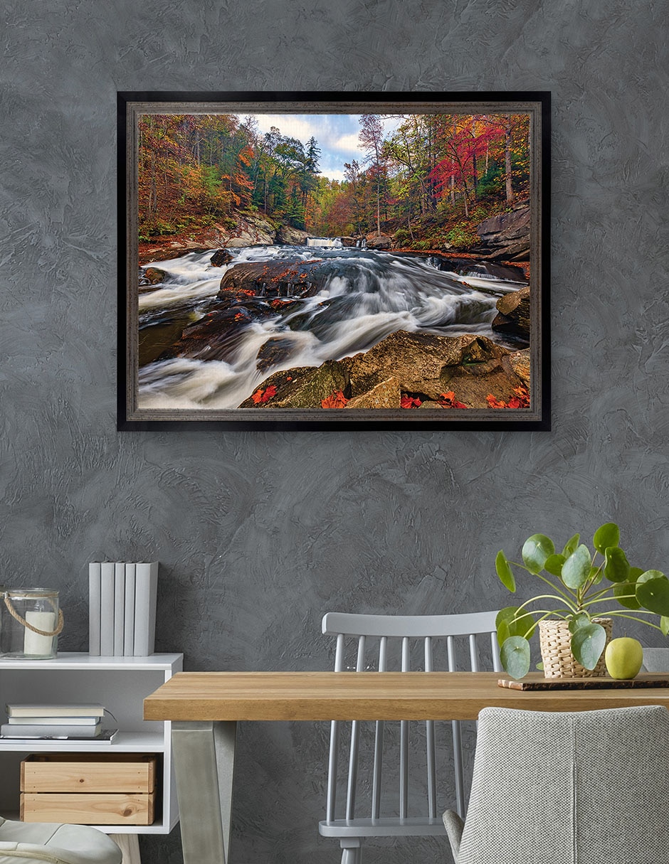 Cuadro decorativo Otoño debajo de pequeñas cascadas de Andy Crawford técnica mixta 5