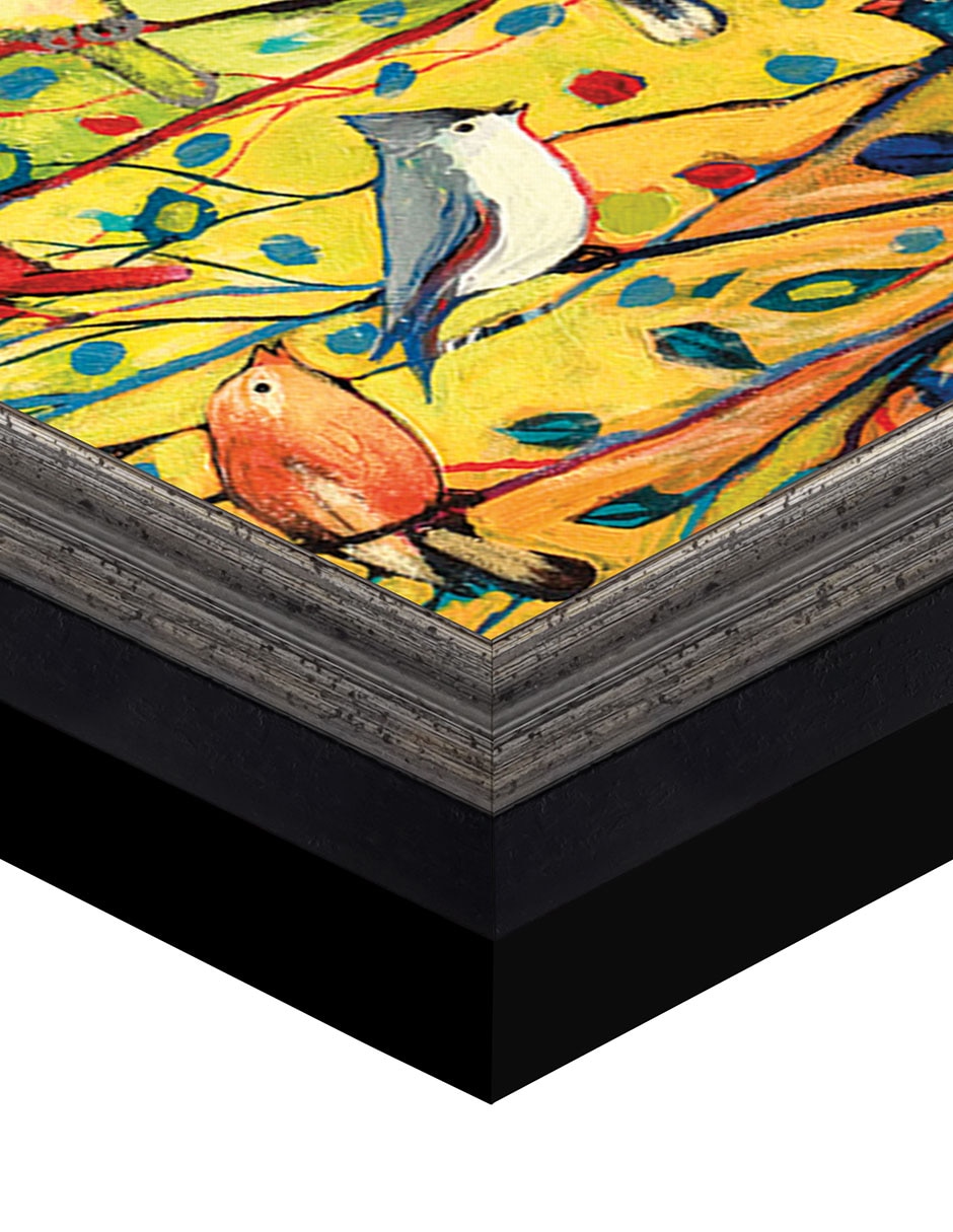 Cuadro decorativo 27 aves de Jennifer Lommers técnica mixta 6