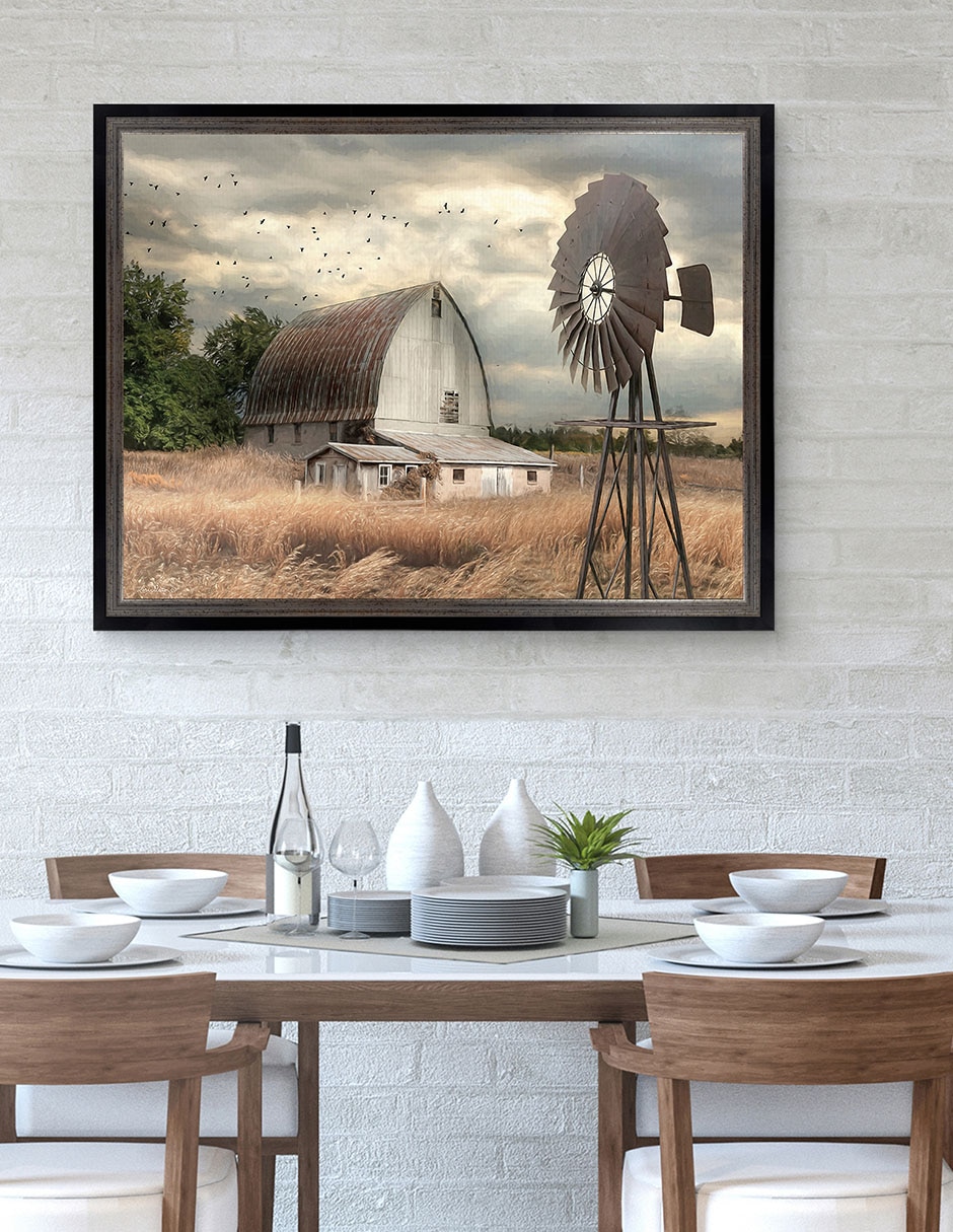 Cuadro decorativo Granja de la bahía Henderson de Lori Deiter técnica mixta 3