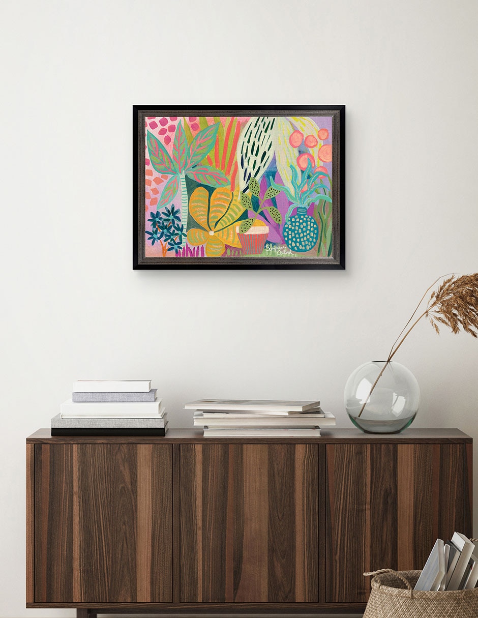 Cuadro decorativo Paraíso de palmeras de Suzanne Allard técnica mixta 3