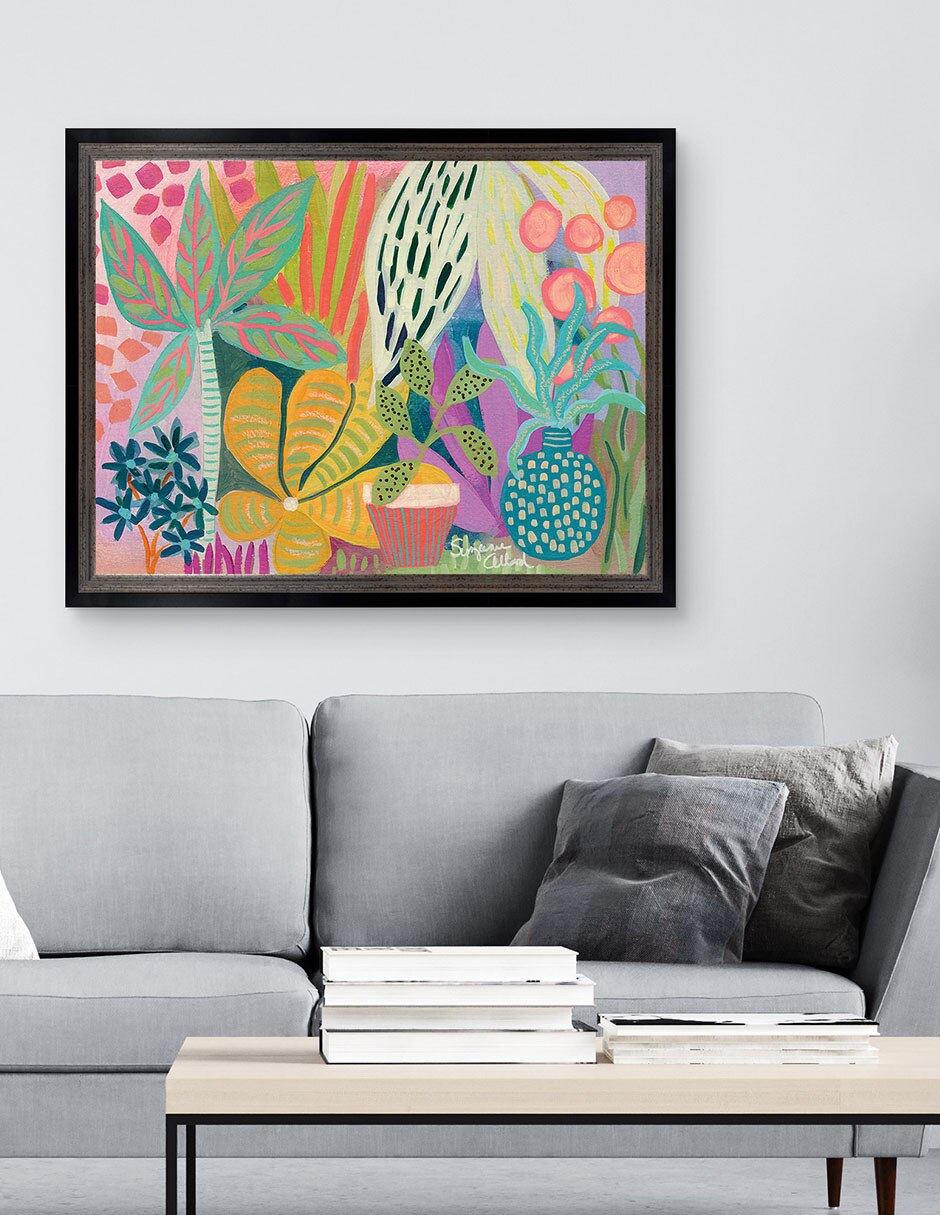Cuadro decorativo Paraíso de palmeras de Suzanne Allard técnica mixta 3