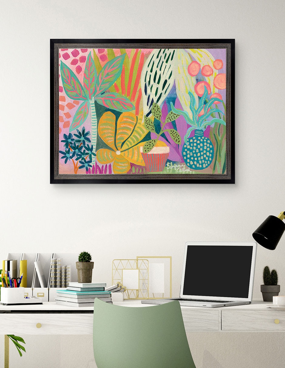 Cuadro decorativo Paraíso de palmeras de Suzanne Allard técnica mixta 4
