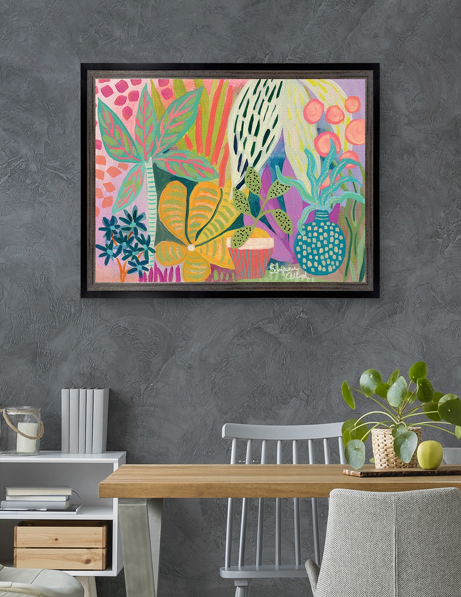 Cuadro decorativo Paraíso de palmeras de Suzanne Allard técnica mixta 5
