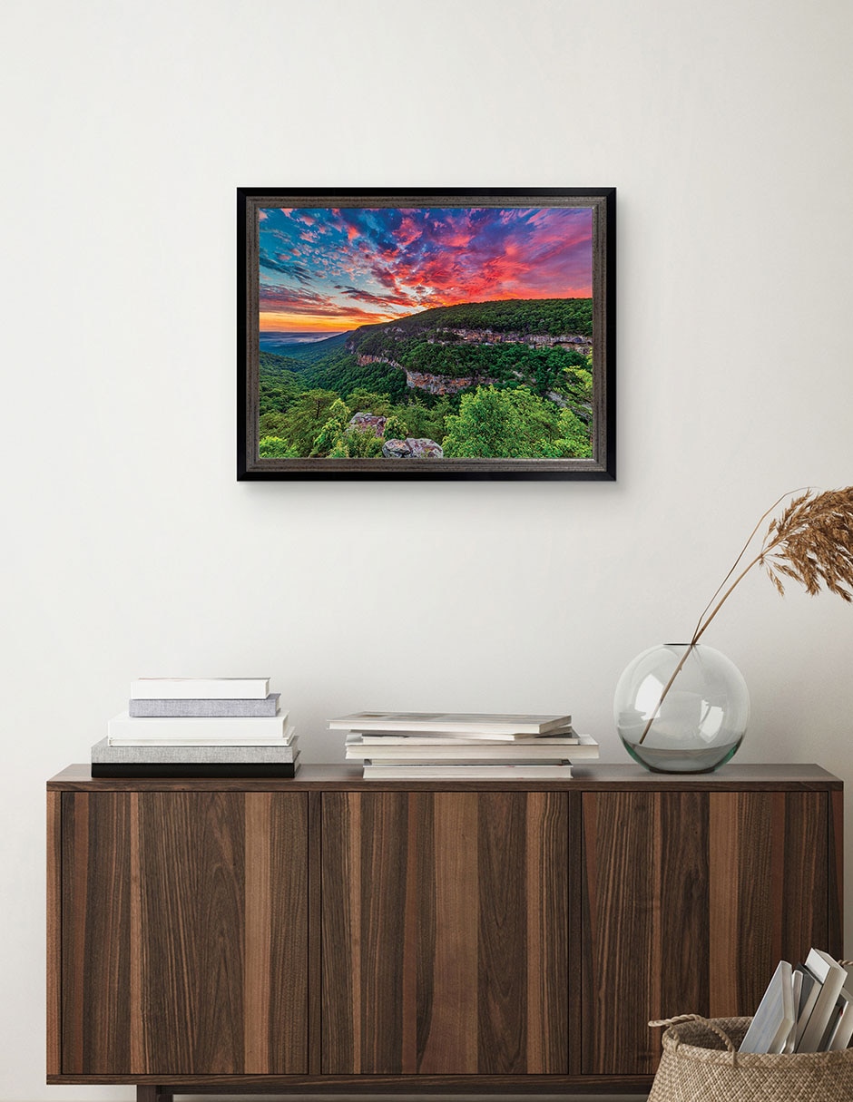 Cuadro decorativo Amanecer en Cloudland Canyon de Andy Crawford técnica mixta 4