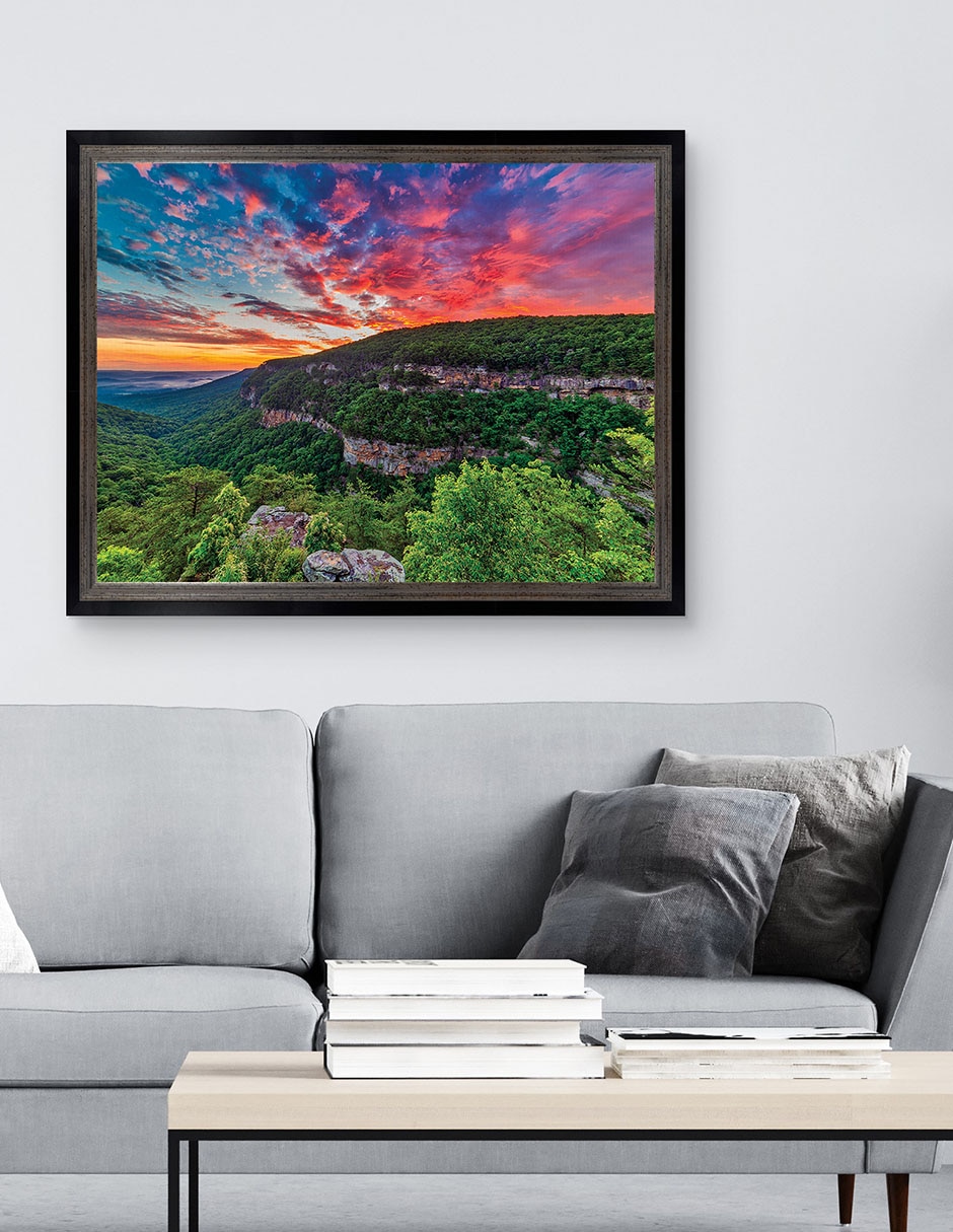 Cuadro decorativo Amanecer en Cloudland Canyon de Andy Crawford técnica mixta 2