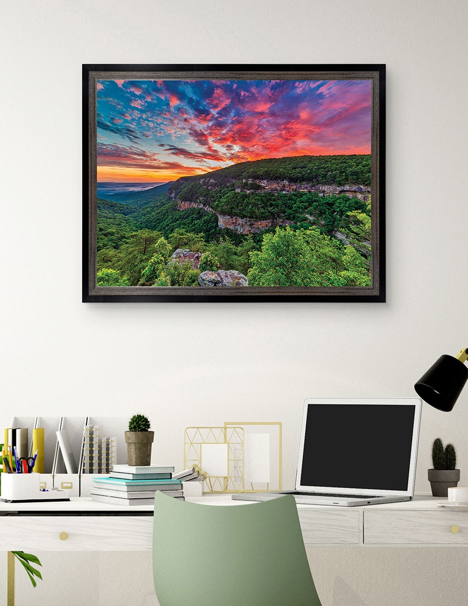 Cuadro decorativo Amanecer en Cloudland Canyon de Andy Crawford técnica mixta 3