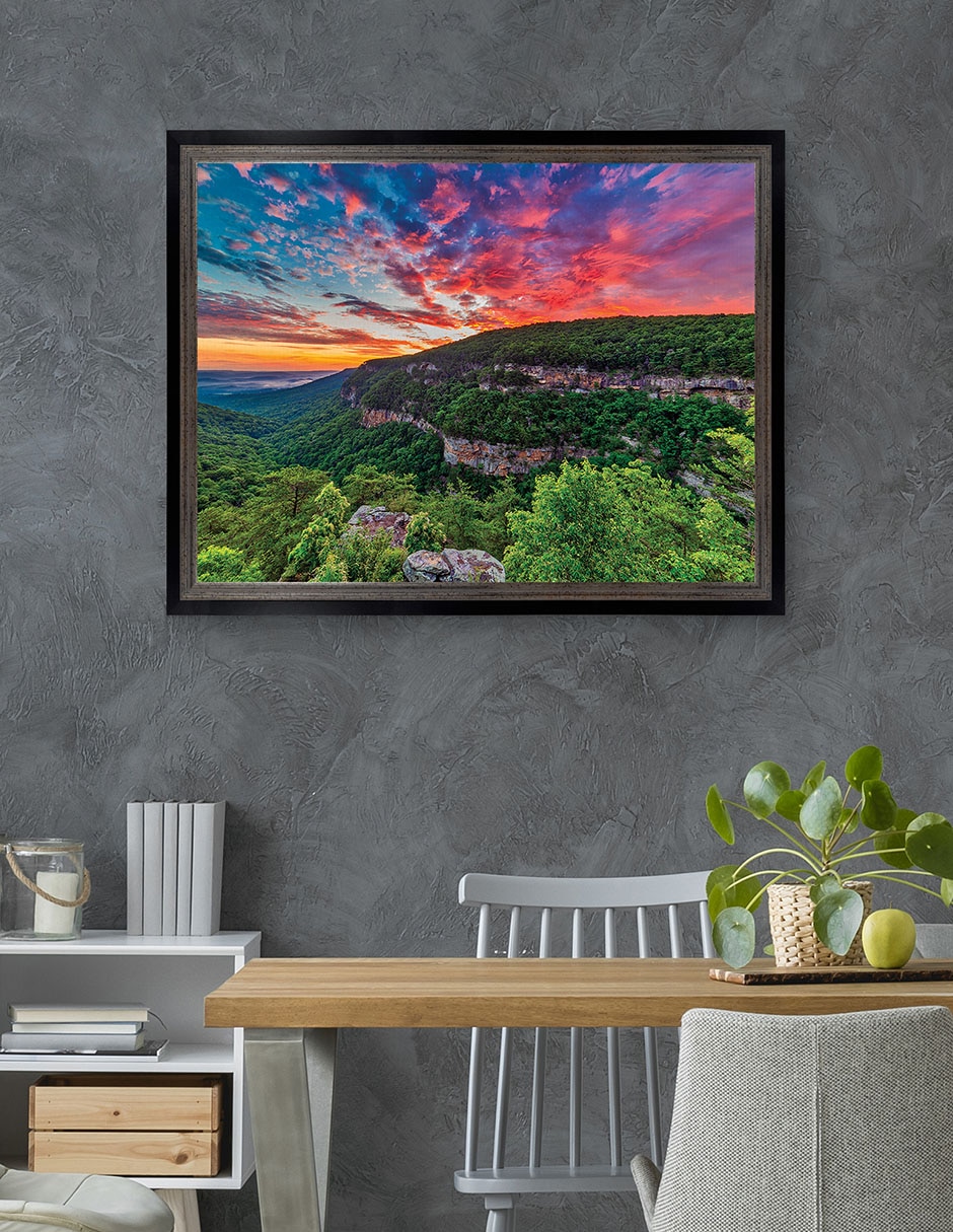 Cuadro decorativo Amanecer en Cloudland Canyon de Andy Crawford técnica mixta 4