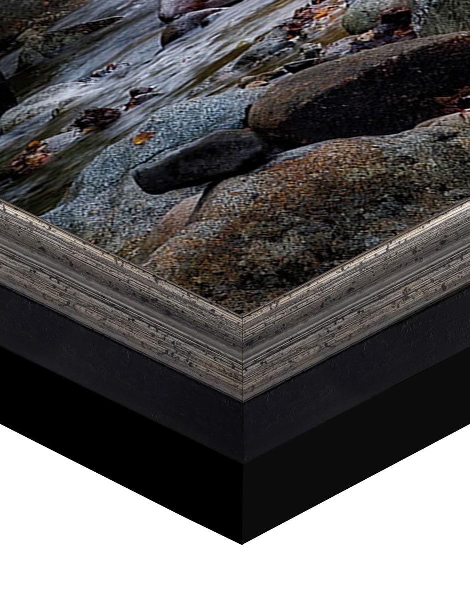 Cuadro decorativo Saltando piedras de George Oze técnica mixta 6