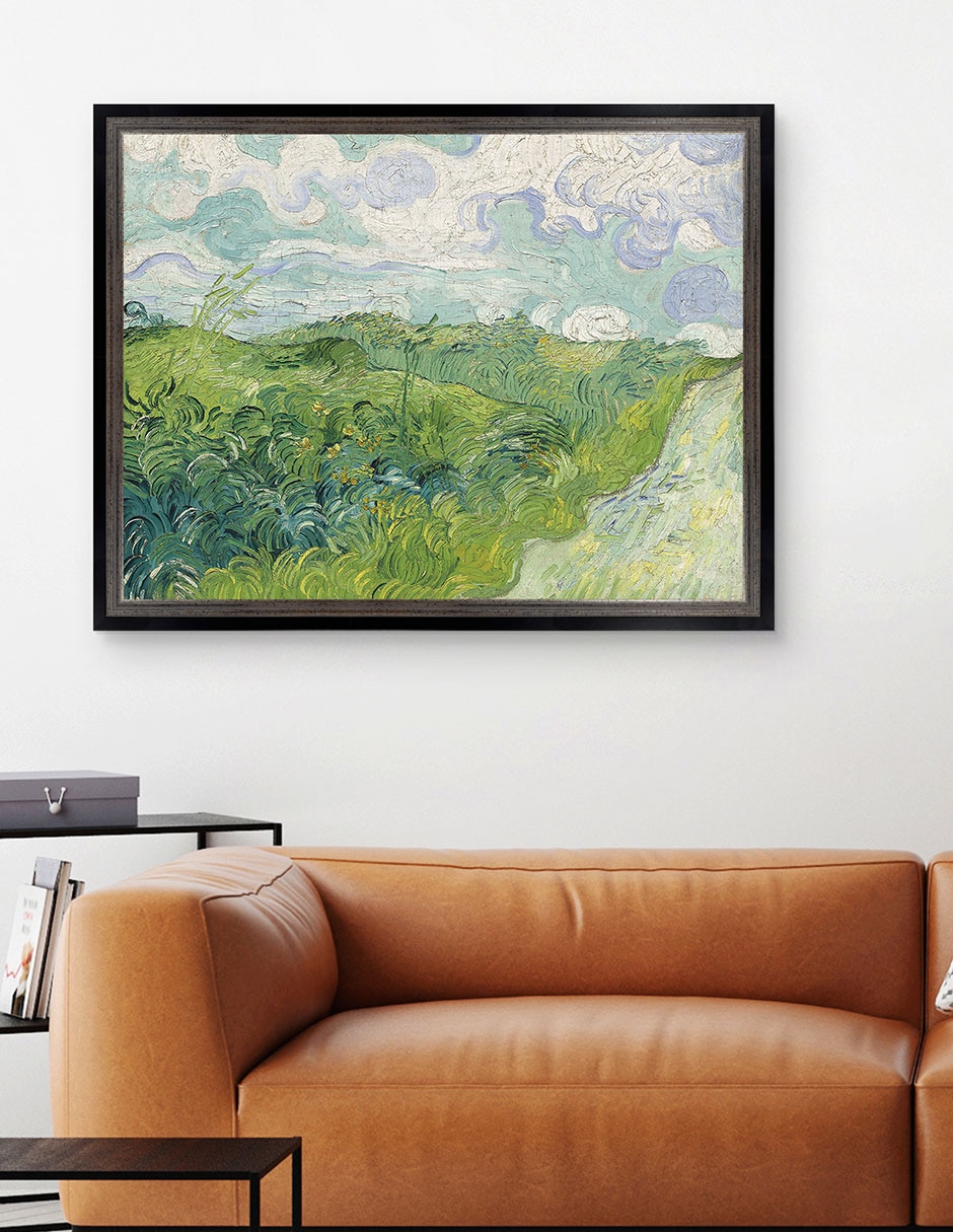 Cuadro decorativo Campos de trigo verde, Auvers (1890) de Vincent van Gogh técnica mixta 5