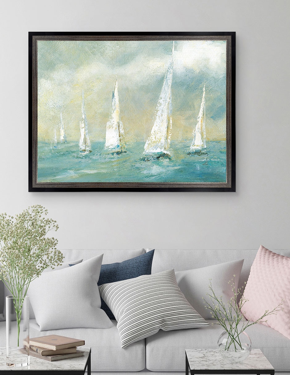 Cuadro decorativo Brisa marina de Carol Robinson técnica mixta 2