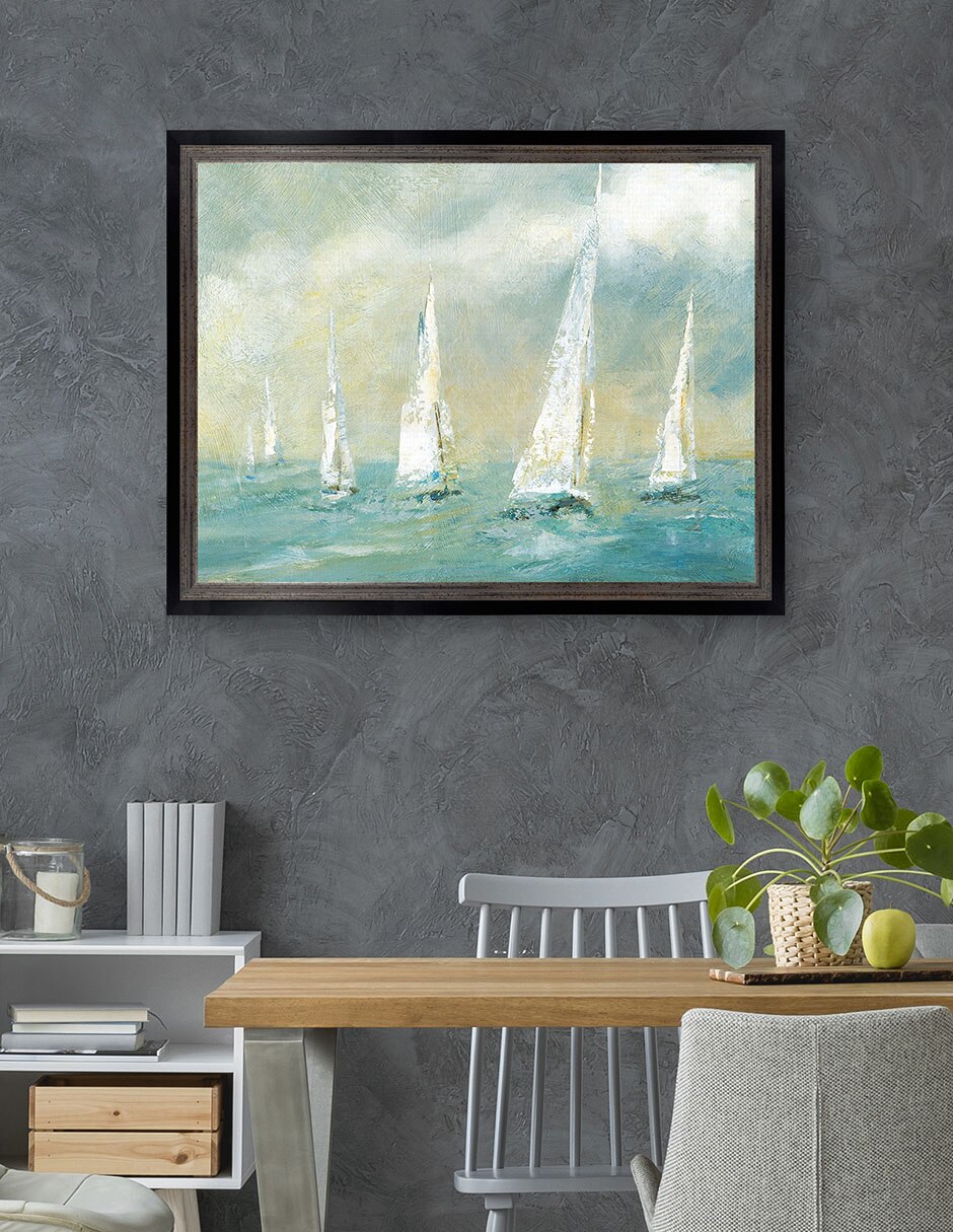 Cuadro decorativo Brisa marina de Carol Robinson técnica mixta 5