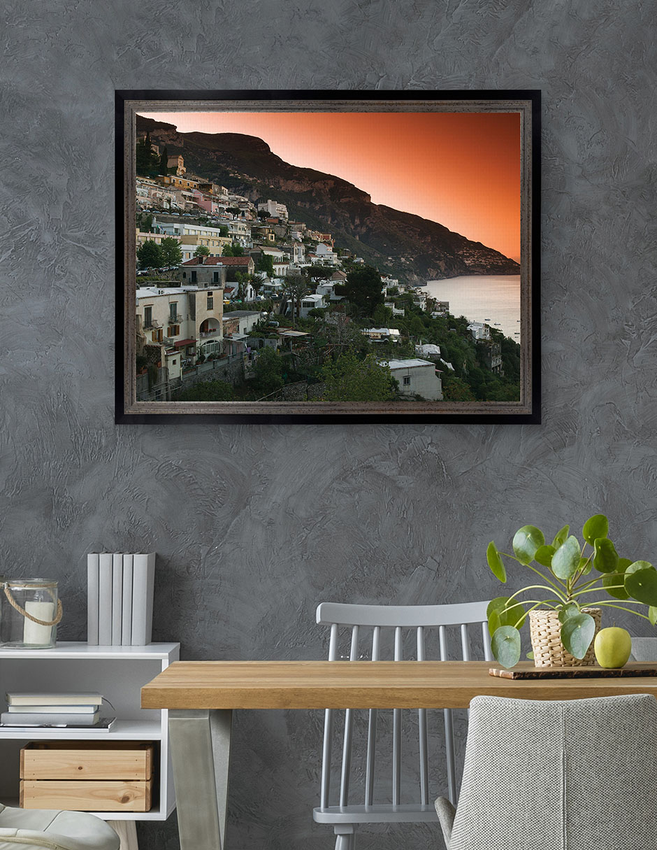 Cuadro decorativo Pueblo en la ladera de Campania de Panoramic Images técnica mixta 4