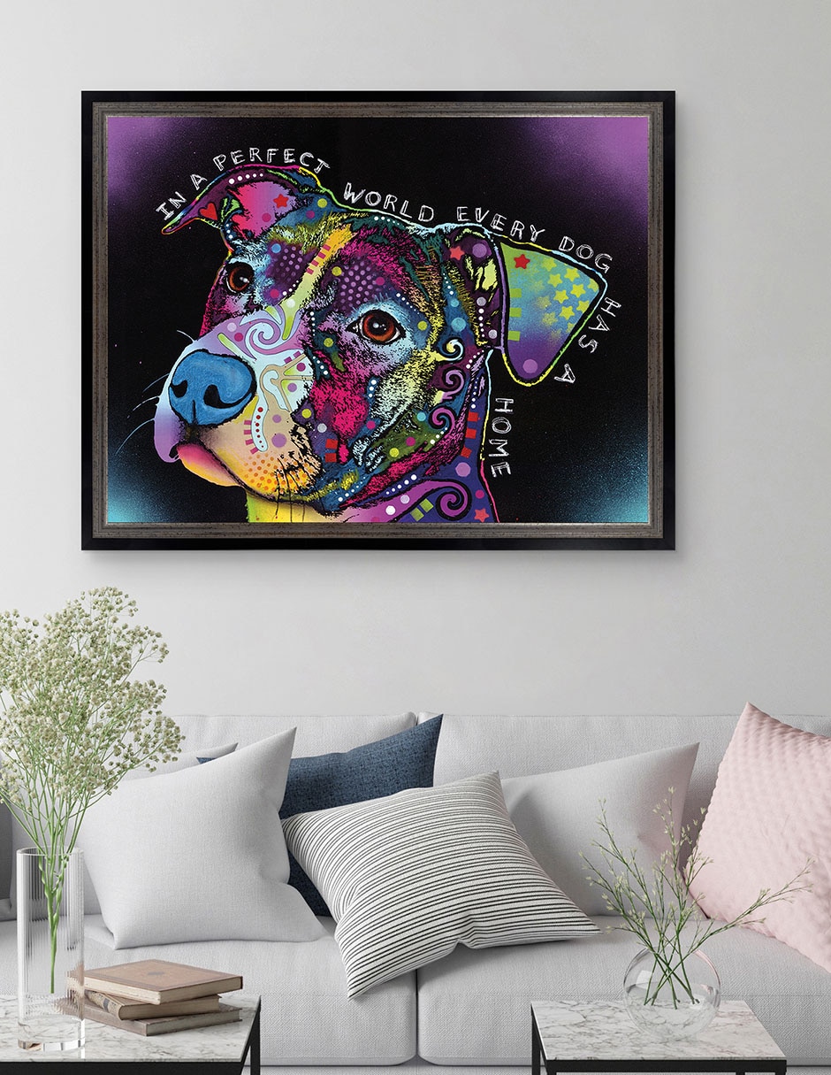 Cuadro decorativo En un mundo perfecto de Dean Russo técnica mixta 2