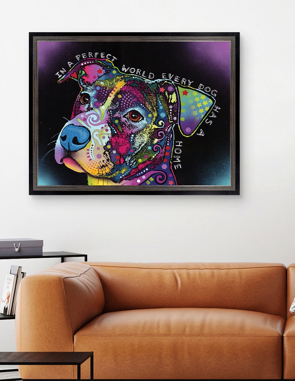 Cuadro decorativo En un mundo perfecto de Dean Russo técnica mixta 4
