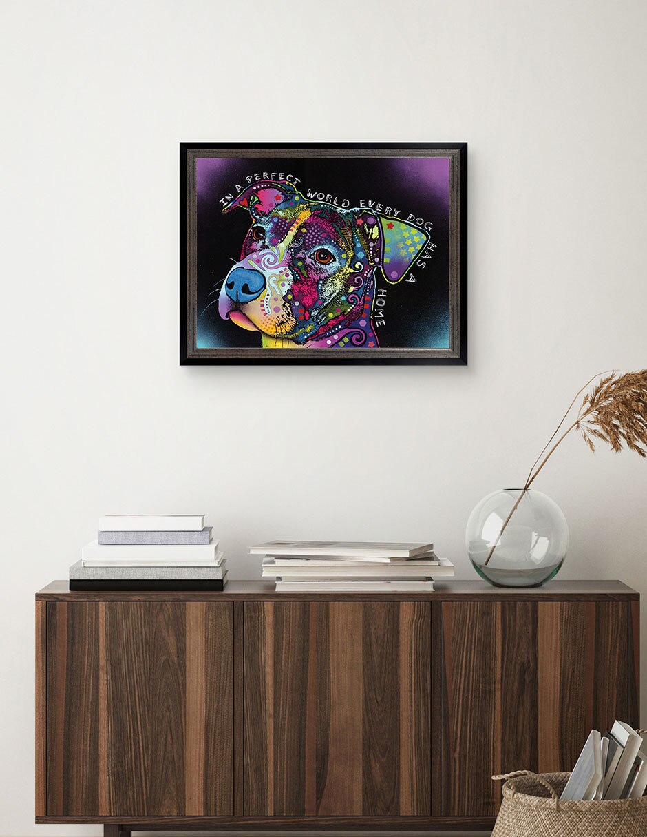 Cuadro decorativo En un mundo perfecto de Dean Russo técnica mixta 4