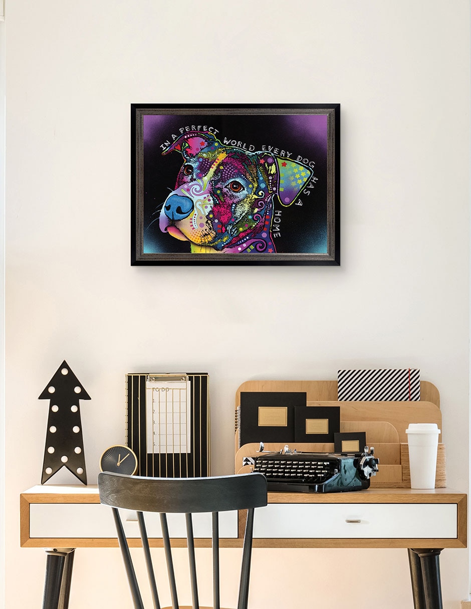 Cuadro decorativo En un mundo perfecto de Dean Russo técnica mixta 5