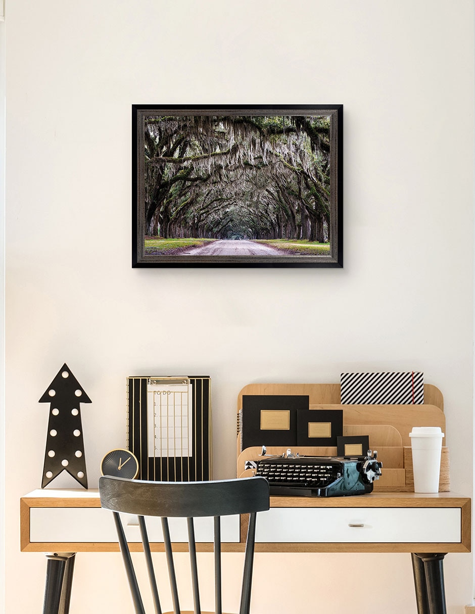 Cuadro decorativo Callejón Wormsloe de Andy Crawford técnica mixta 5