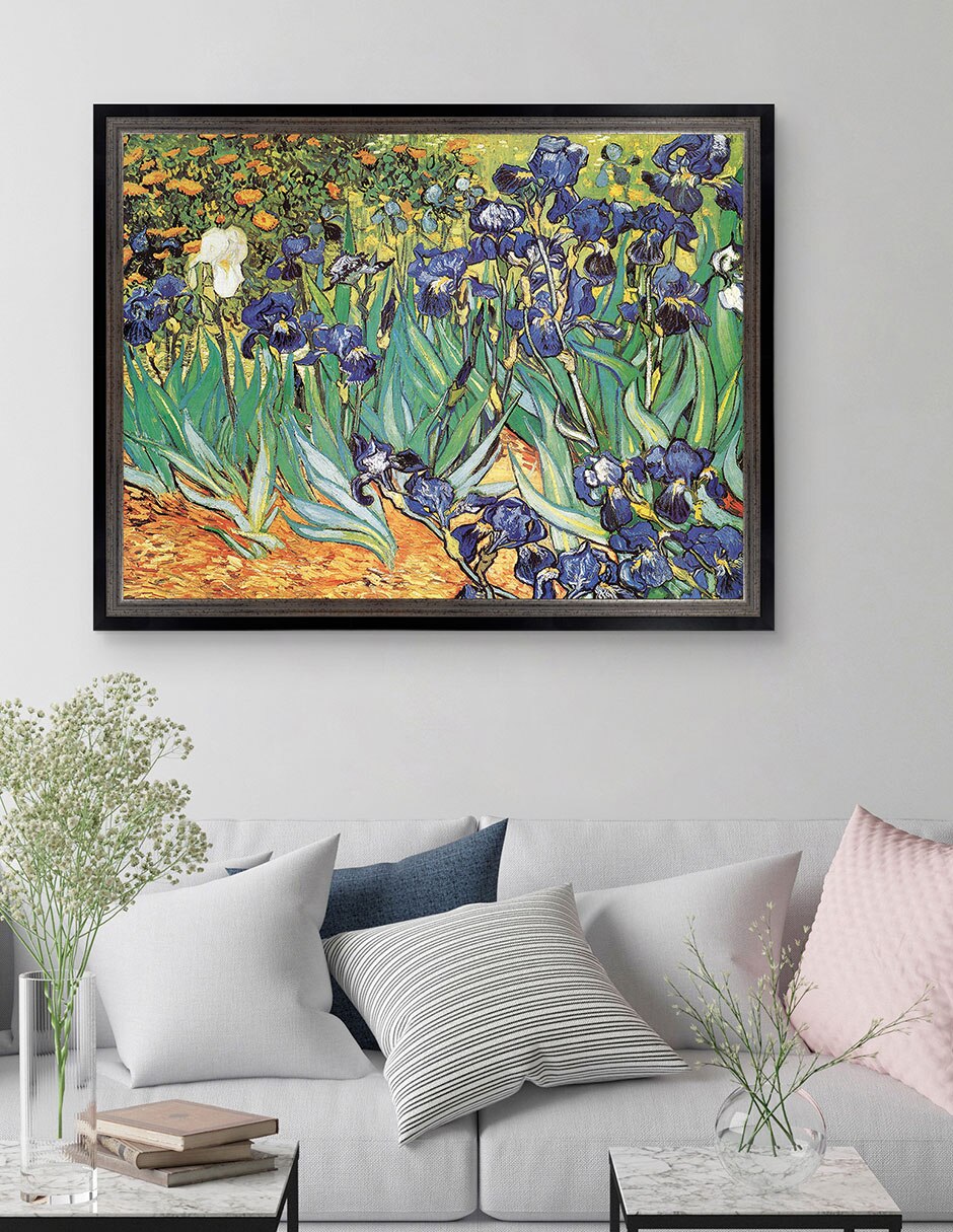 Cuadro decorativo Van Gogh – Jardín de iris de Portfolio Arts Group técnica mixta 2