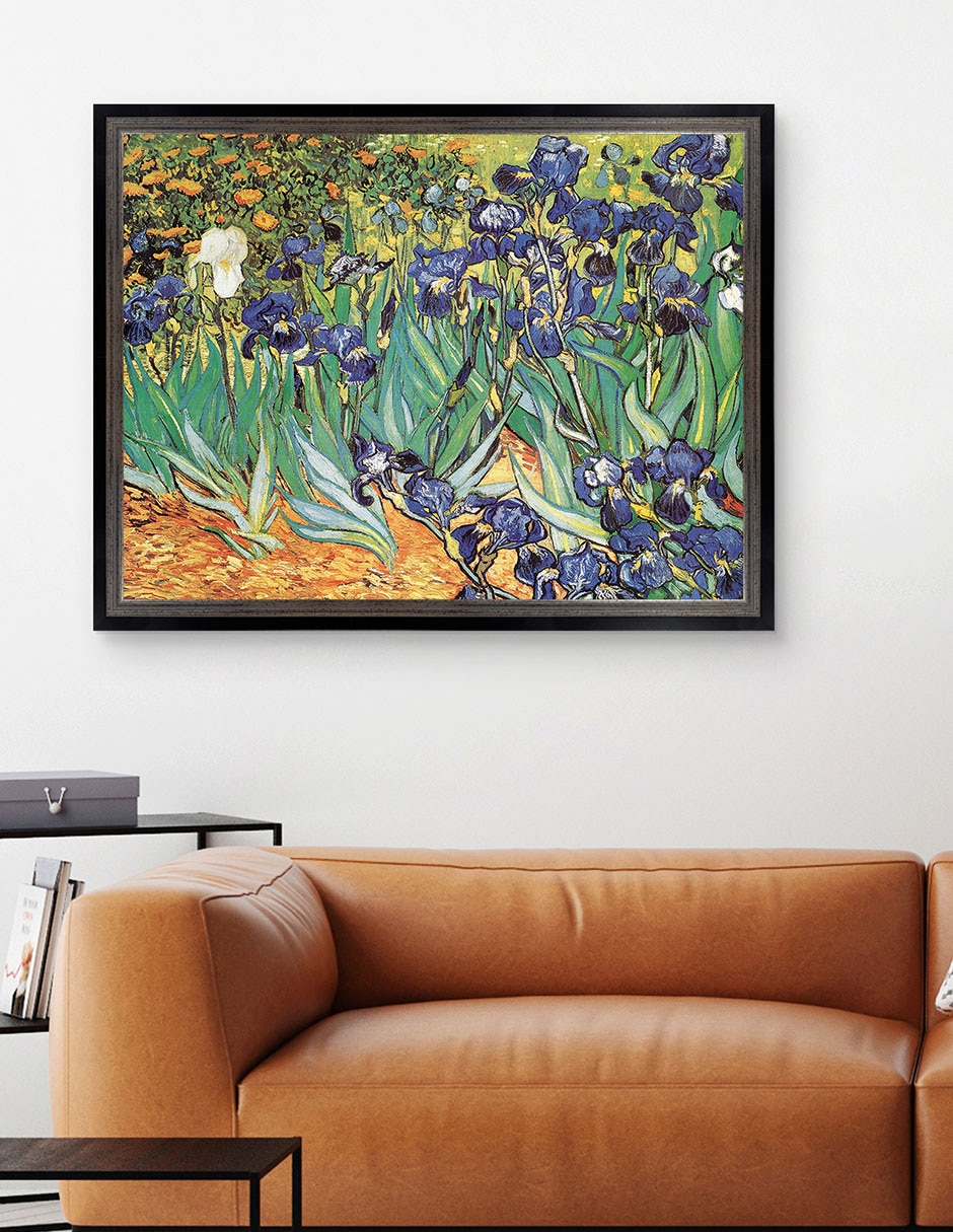 Cuadro decorativo Van Gogh – Jardín de iris de Portfolio Arts Group técnica mixta 4