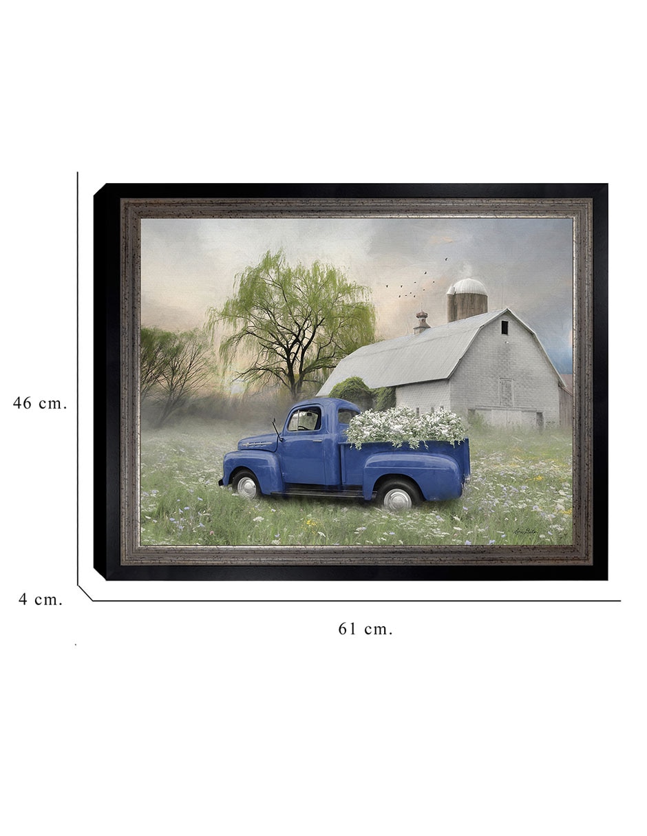 Cuadro decorativo Primavera de antaño de Lori Deiter técnica mixta 2