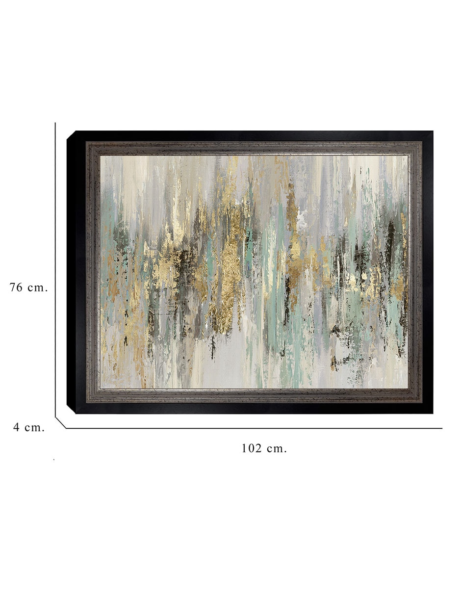 Cuadro decorativo Oro líquido I de Tom Reeves técnica mixta 6