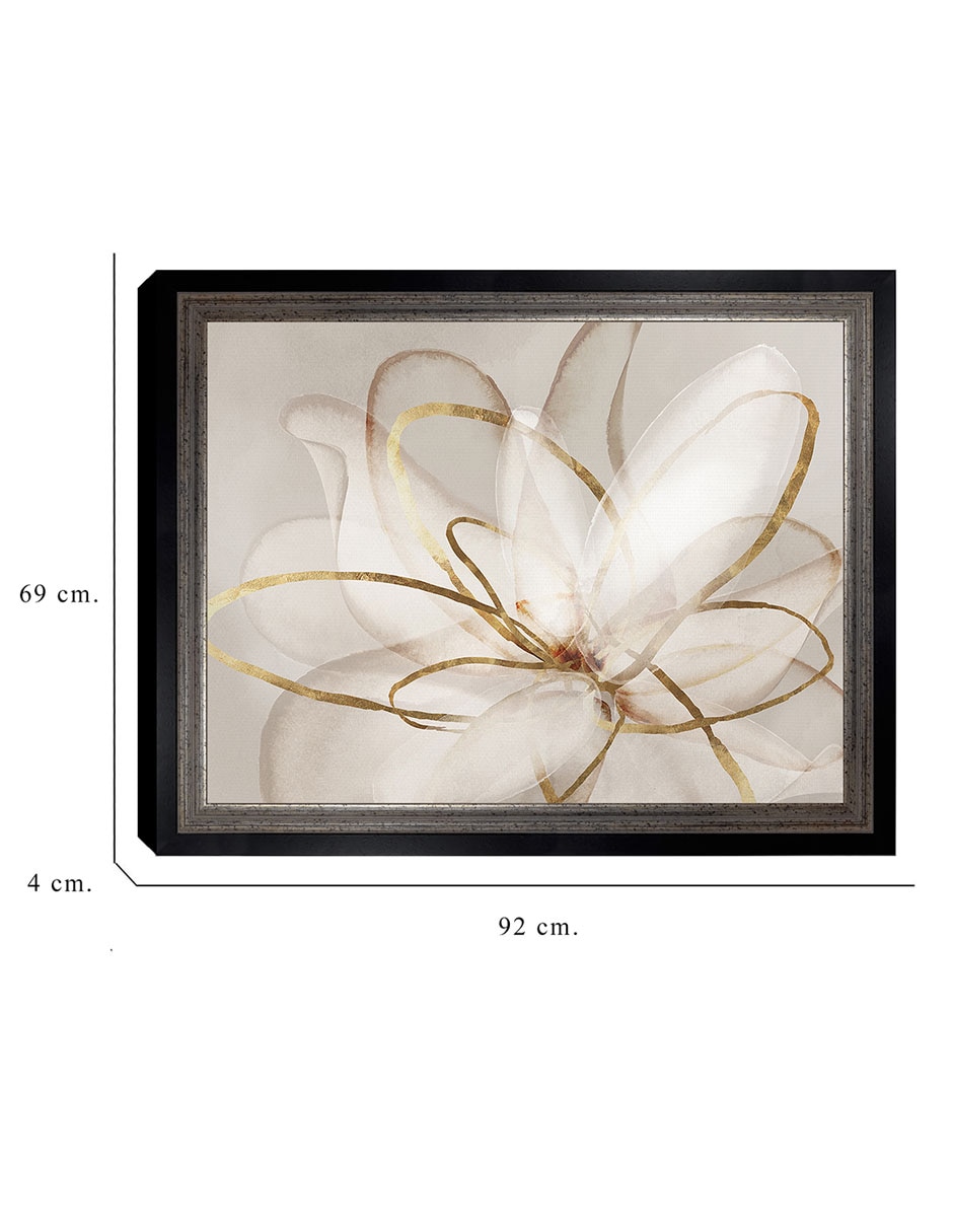 Cuadro decorativo Belleza transparente III de Eva Watts técnica mixta 6