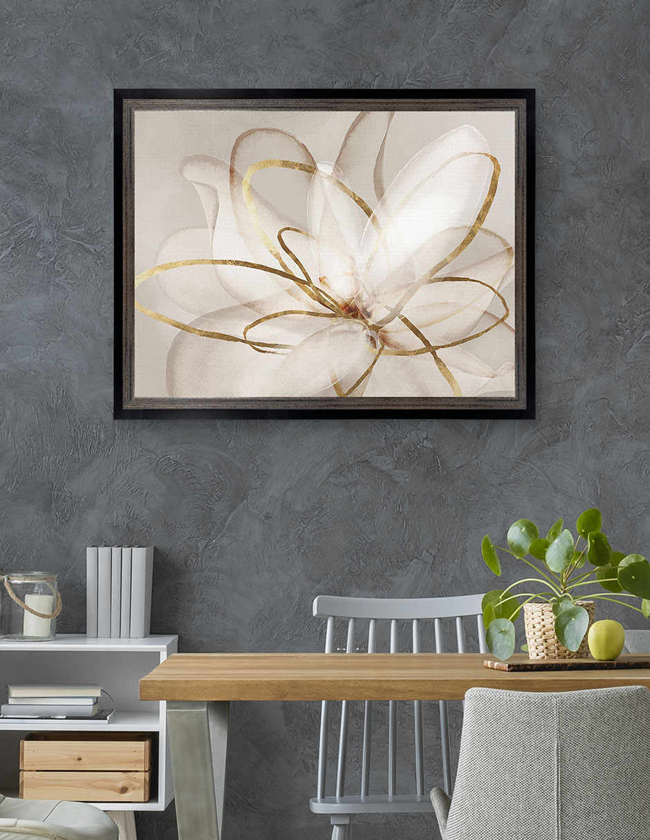 Cuadro decorativo Belleza transparente III de Eva Watts técnica mixta 4