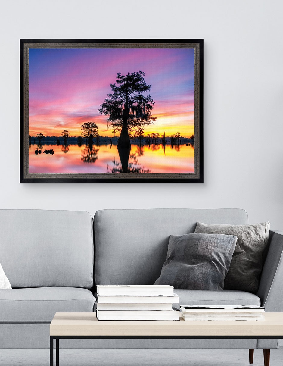 Cuadro decorativo Paisaje de sombras de Andy Crawford técnica mixta 3