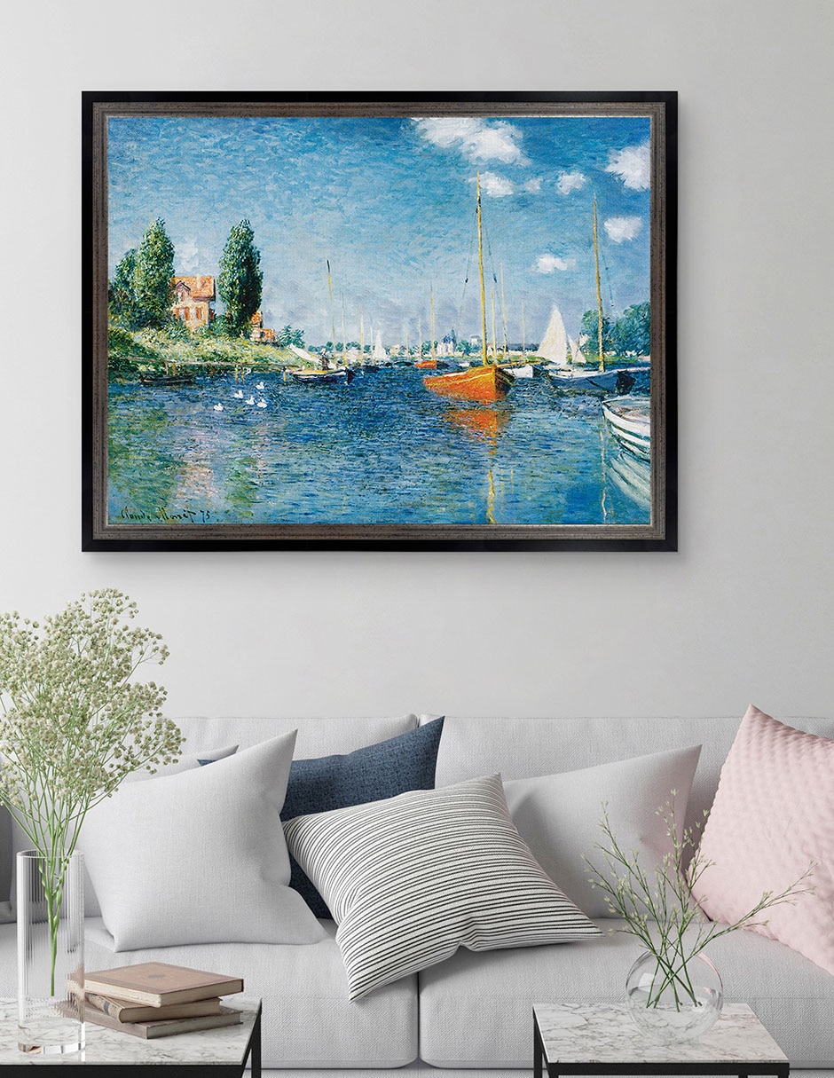 Cuadro decorativo Monet – Barcos rojos en Argenteuil de Portfolio Arts Group técnica mixta 2