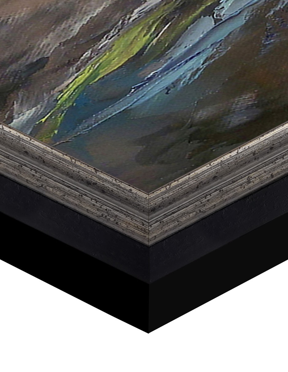 Cuadro decorativo Ondas a la luz de la luna de Michael Creese técnica mixta 6