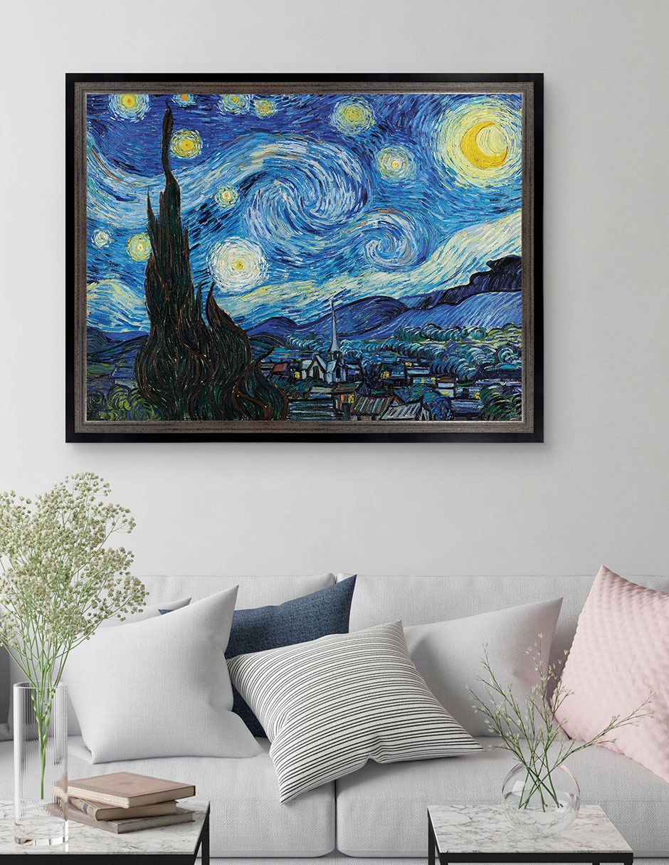 Cuadro decorativo La noche estrellada (1889 de Vincent Van Gogh técnica mixta 2