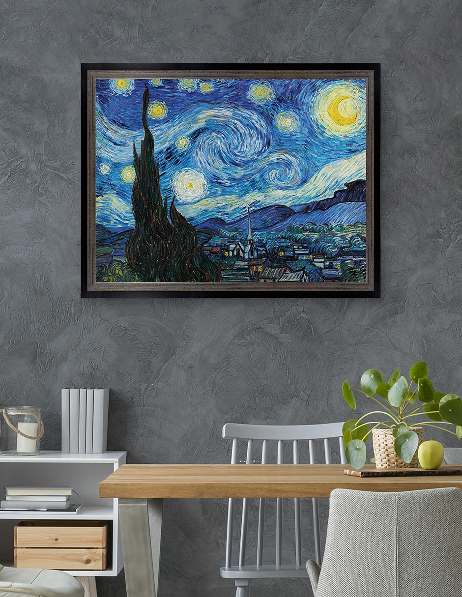 Cuadro decorativo La noche estrellada (1889 de Vincent Van Gogh técnica mixta 5