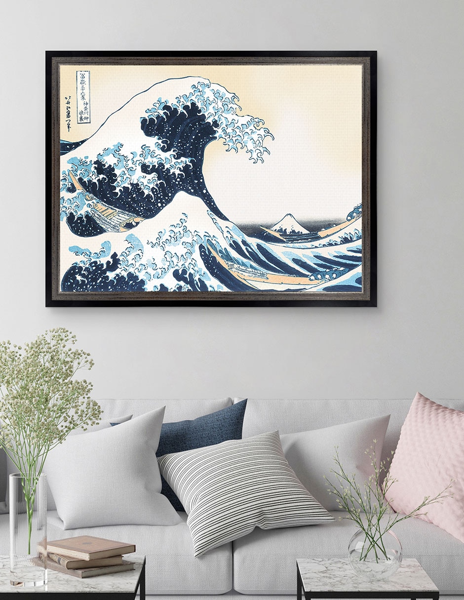 Cuadro decorativo Hokusai – La gran ola de Portfolio Arts Group técnica mixta 3