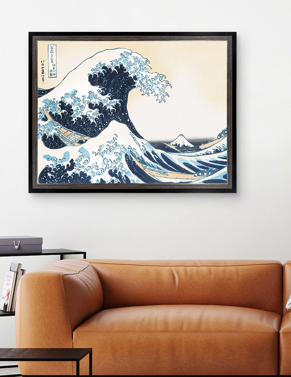 Cuadro decorativo Hokusai – La gran ola de Portfolio Arts Group técnica mixta 5