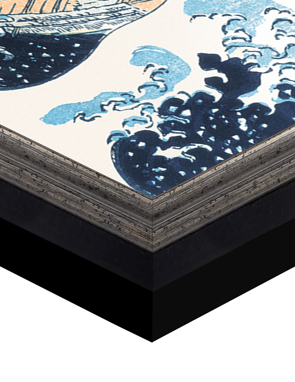 Cuadro decorativo Hokusai – La gran ola de Portfolio Arts Group técnica mixta 6