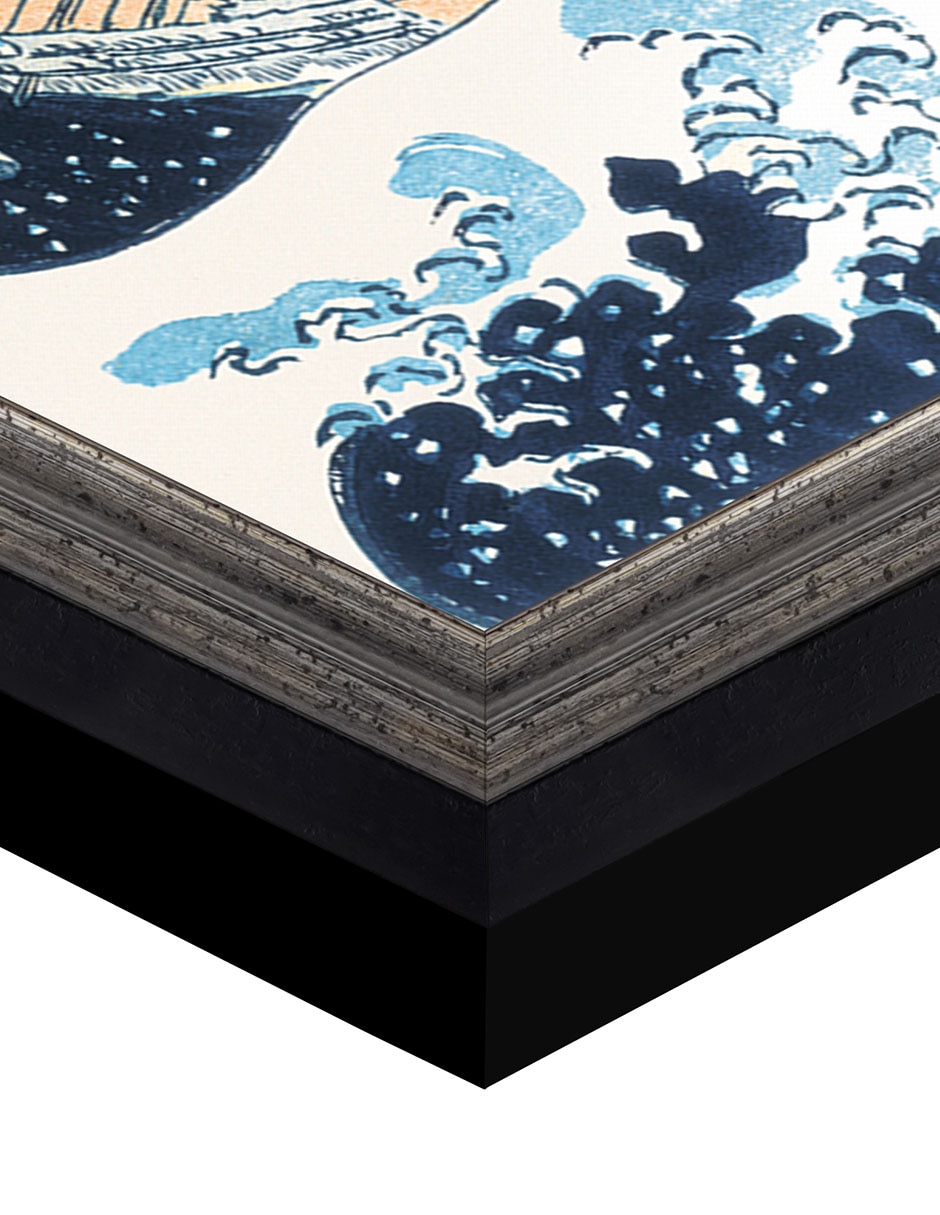 Cuadro decorativo Hokusai – La gran ola de Portfolio Arts Group técnica mixta 5