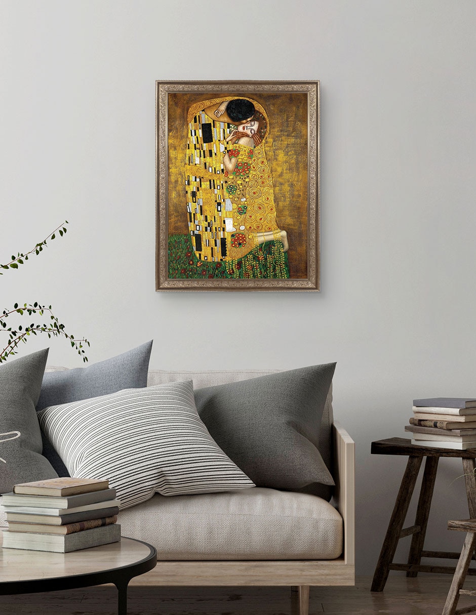 Cuadro decorativo El beso eterno de Gustav Klimt técnica mixta 2