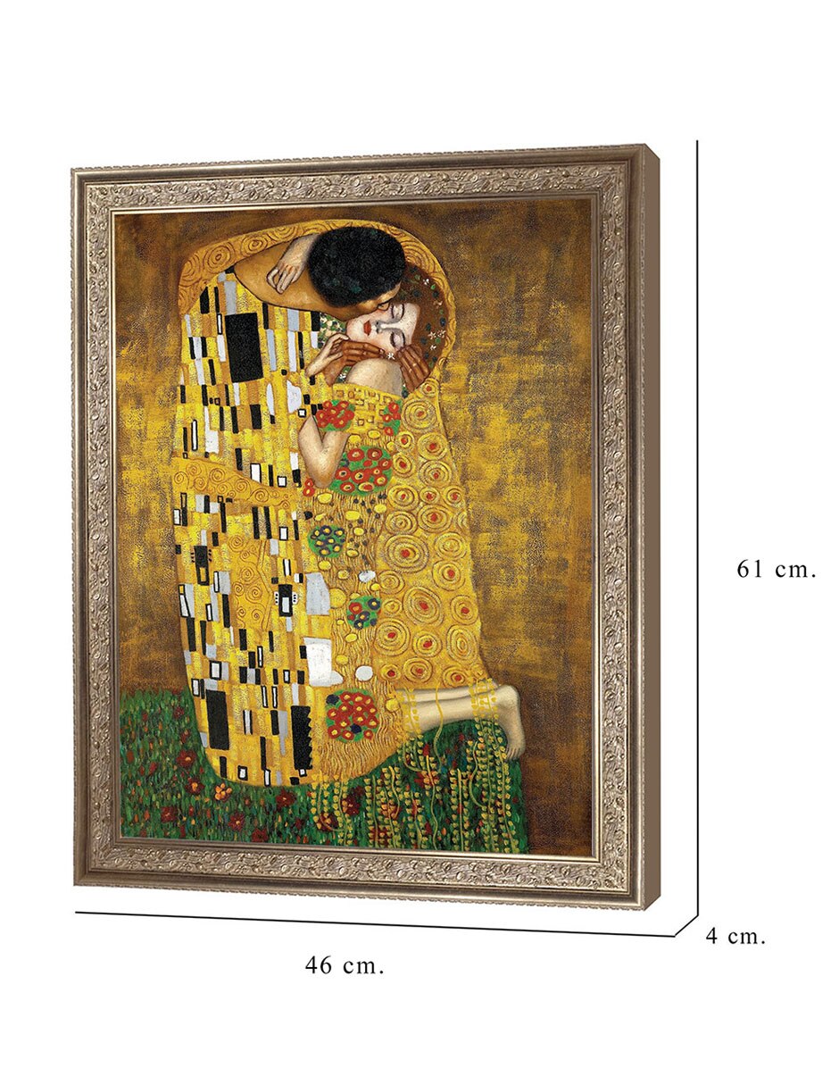 Cuadro decorativo El beso eterno de Gustav Klimt técnica mixta 8