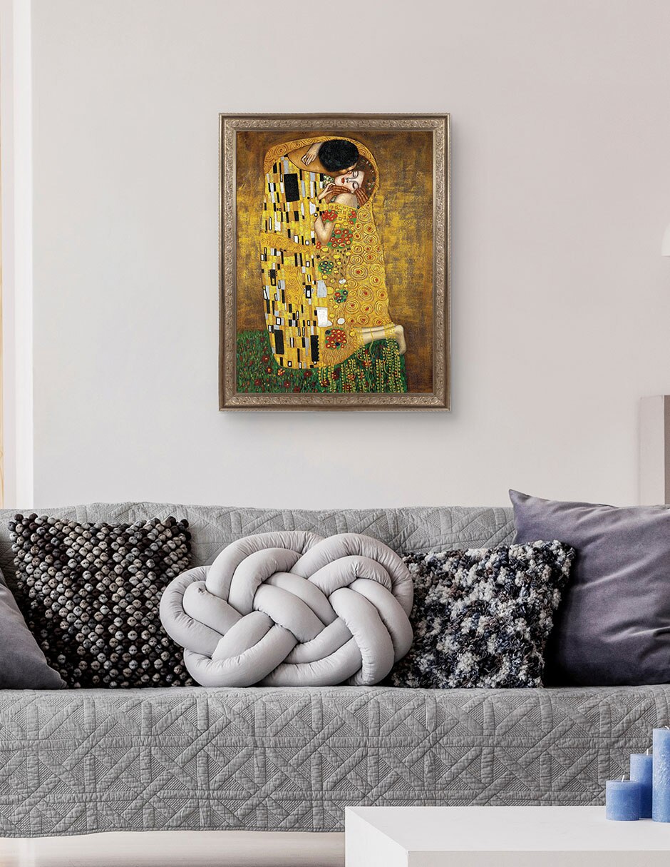 Cuadro decorativo El beso eterno de Gustav Klimt técnica mixta 4