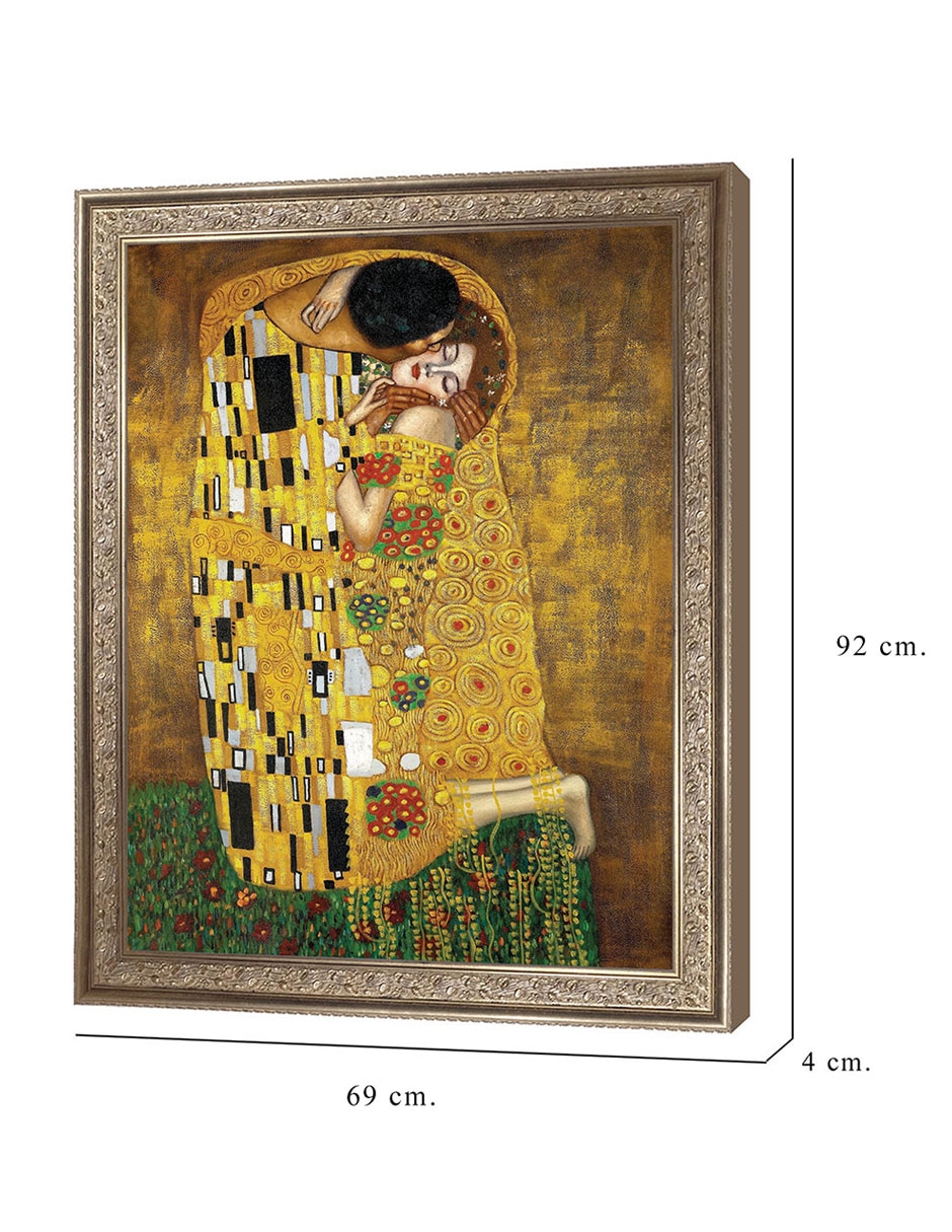 Cuadro decorativo El beso eterno de Gustav Klimt técnica mixta 2