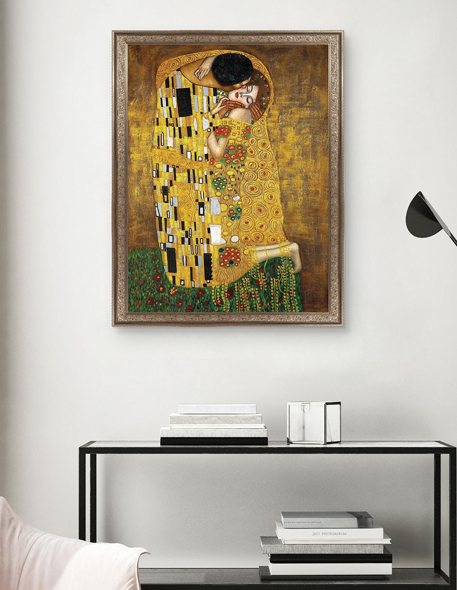 Cuadro decorativo El beso eterno de Gustav Klimt técnica mixta 5